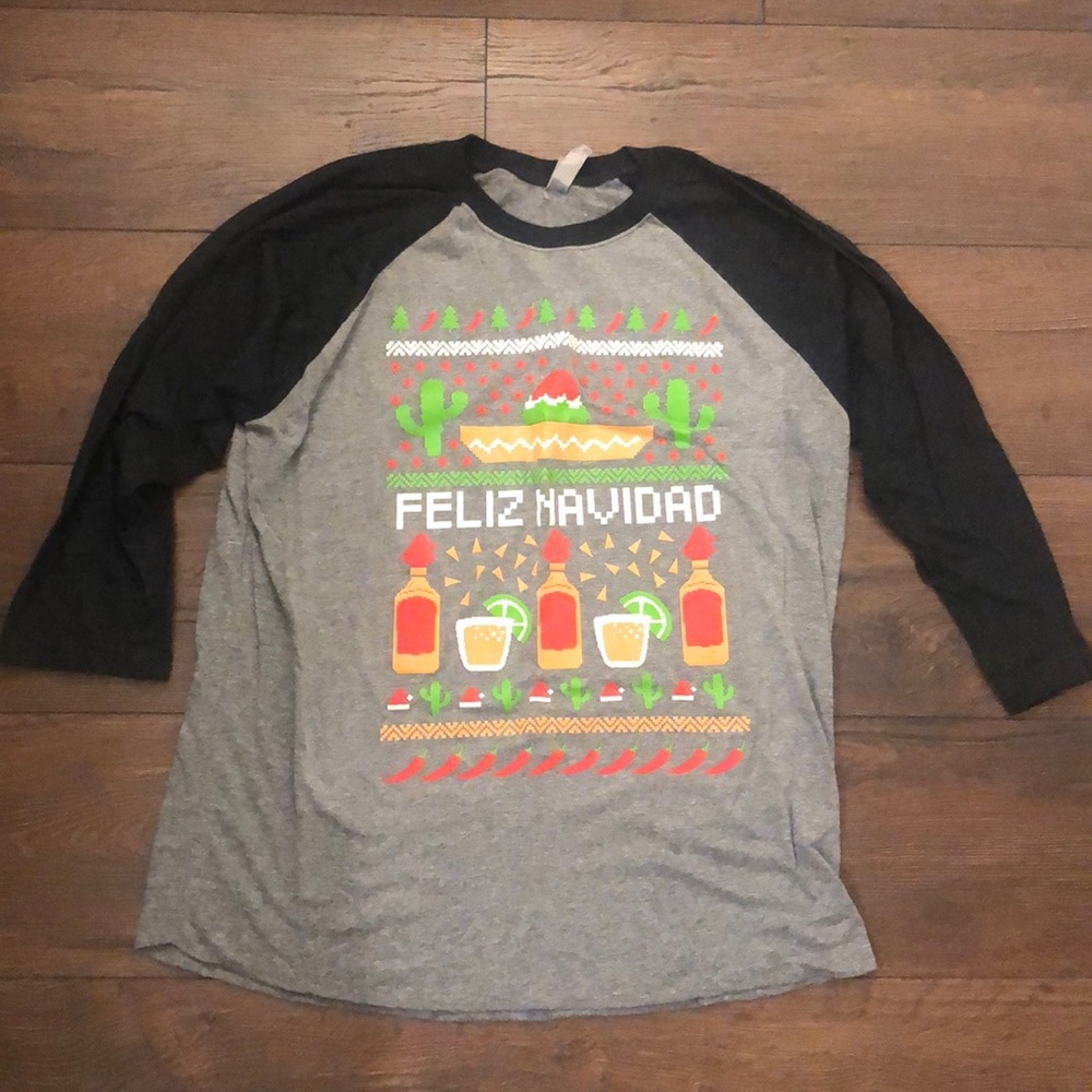 Feliz Navidad Baseball Shirt